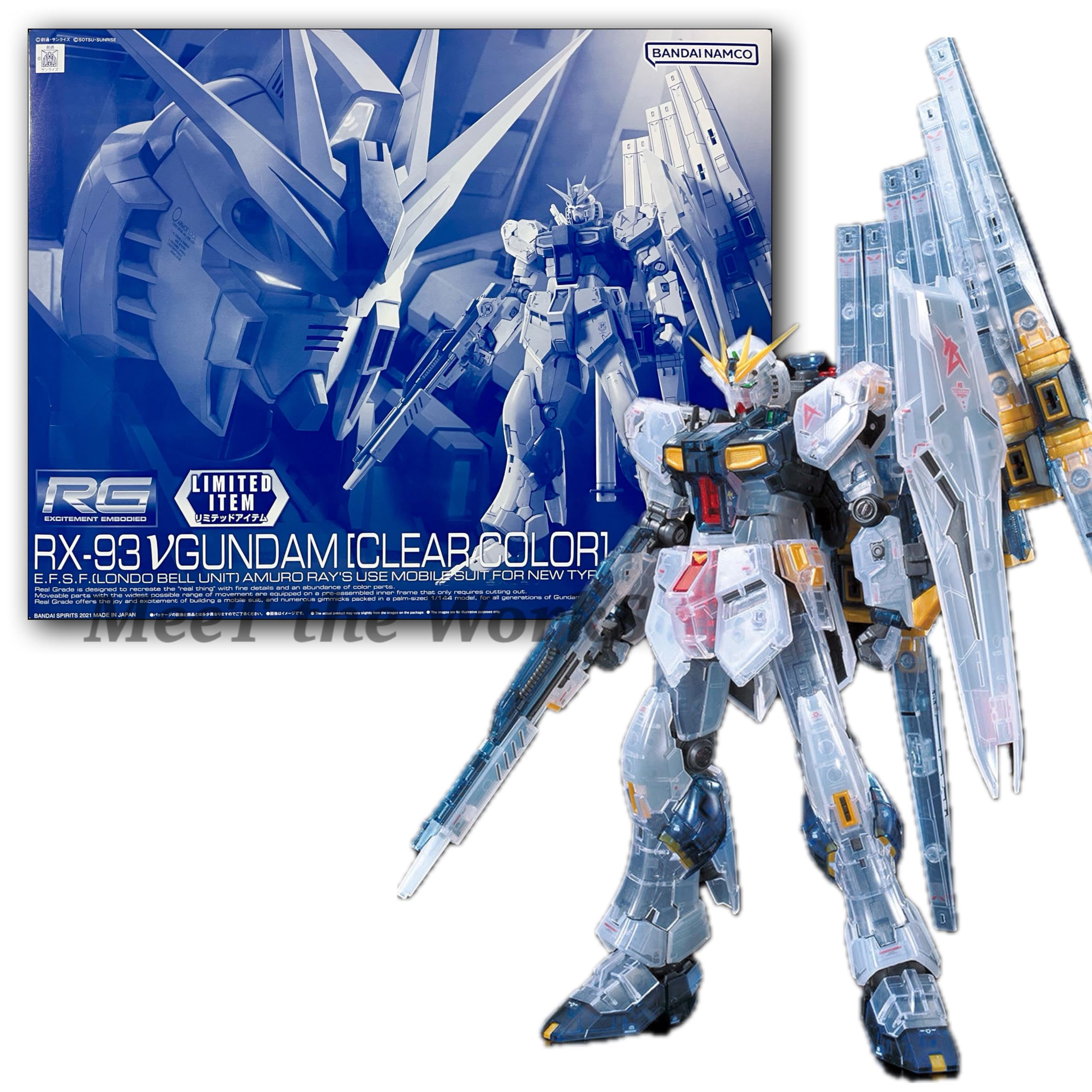 【完成品】RG 1/144νガンダム クリア（ガンダムベース限定） Amazon.co.jp: 【RG】 1/144 ν [クリアカラー] 機動戦士 逆襲のシャア